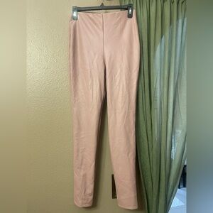 Express Blush Pink Faux Leather Pants